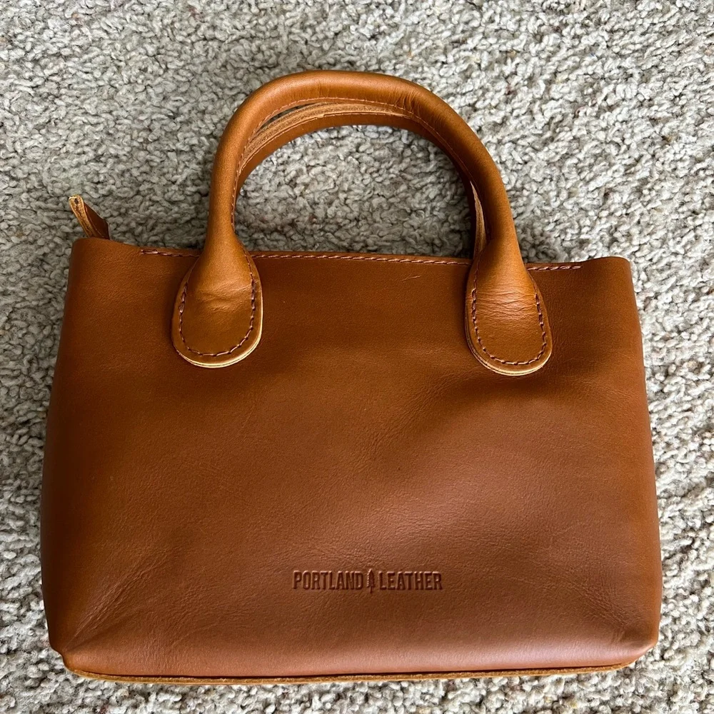 Portland Leather honey small raindrop - Picture 2 of 6